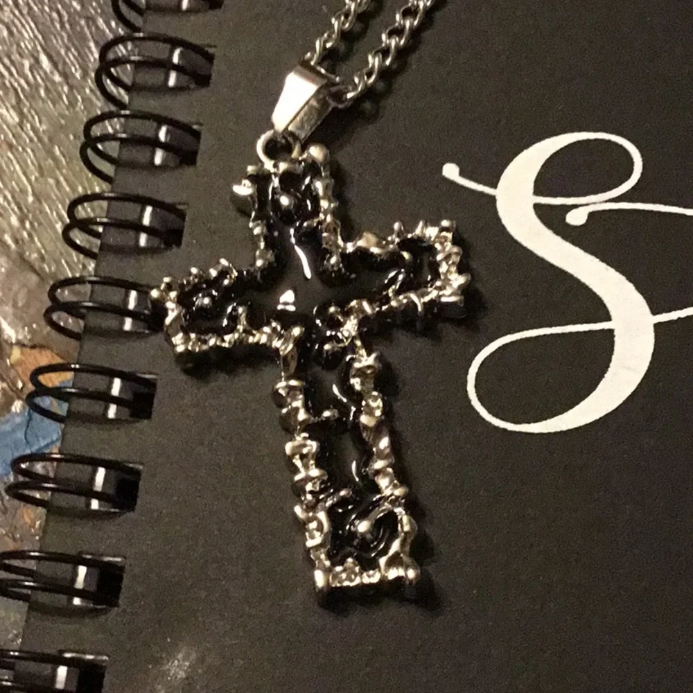 Men’s Cross & Notebook bible verse Inspirational with pen and necklace
